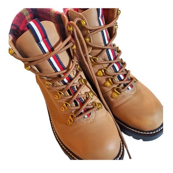 Tommy Hilfiger Twlariti Hiking Combat Boot, Size 6, Brown - Picture 2 of 11